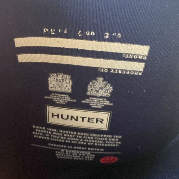 Hunter Navy Matt Tall Rain Boots Navy- wore one times, mint condition - Picture 5 of 16